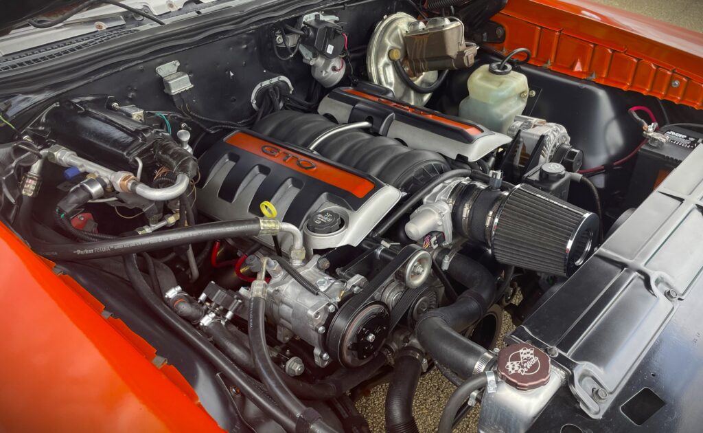 LS engine in a 1972 Pontiac Le Mans
