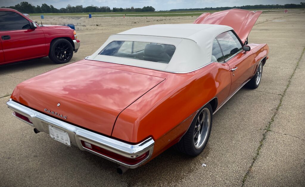 1972 Pontiac Le Mans Convertible, rear quarter shot