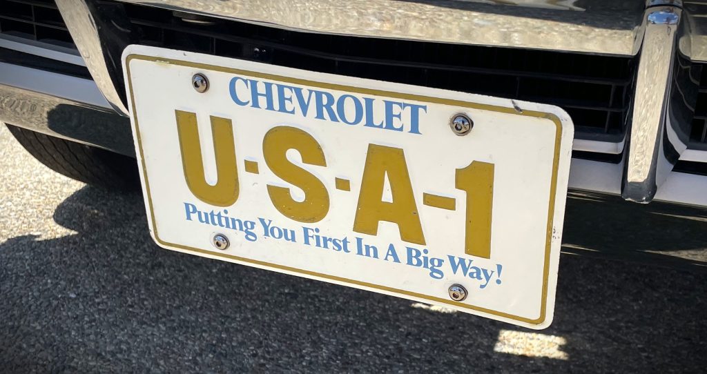 Chevy U-S-A-1 Putting You First License Plate