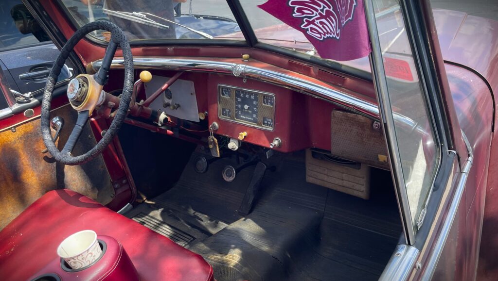 1949 Willys Jeepster interior and dash